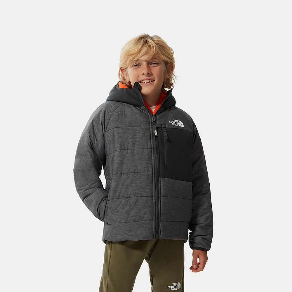 The North Face Jackets Boys Australia - The North Face Reversible Perrito Grey Hiking (MXA-492573)